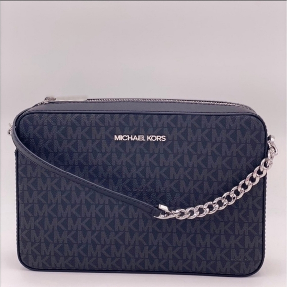 MICHAEL KORS Jet Set Large Printed Logo Crossbody Bag NWT - Picture 5 of 13